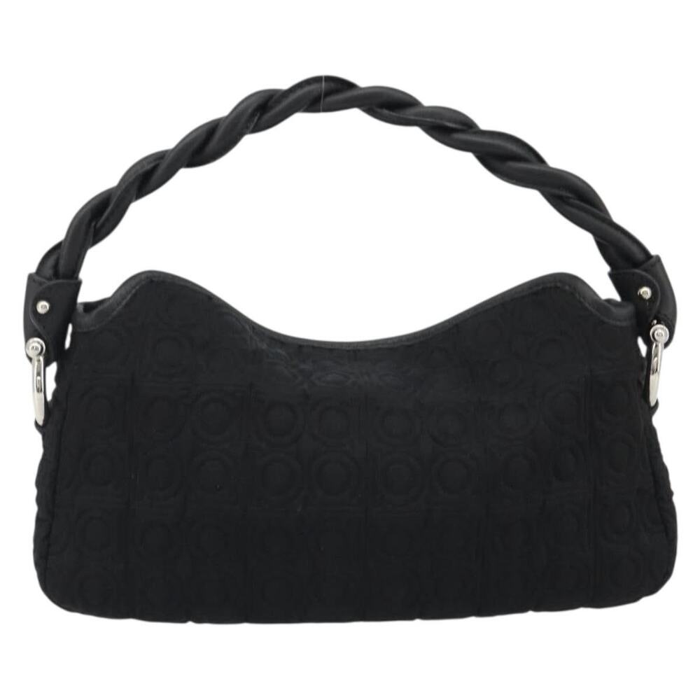 Salvatore Ferragamo Gancini Handbag Black